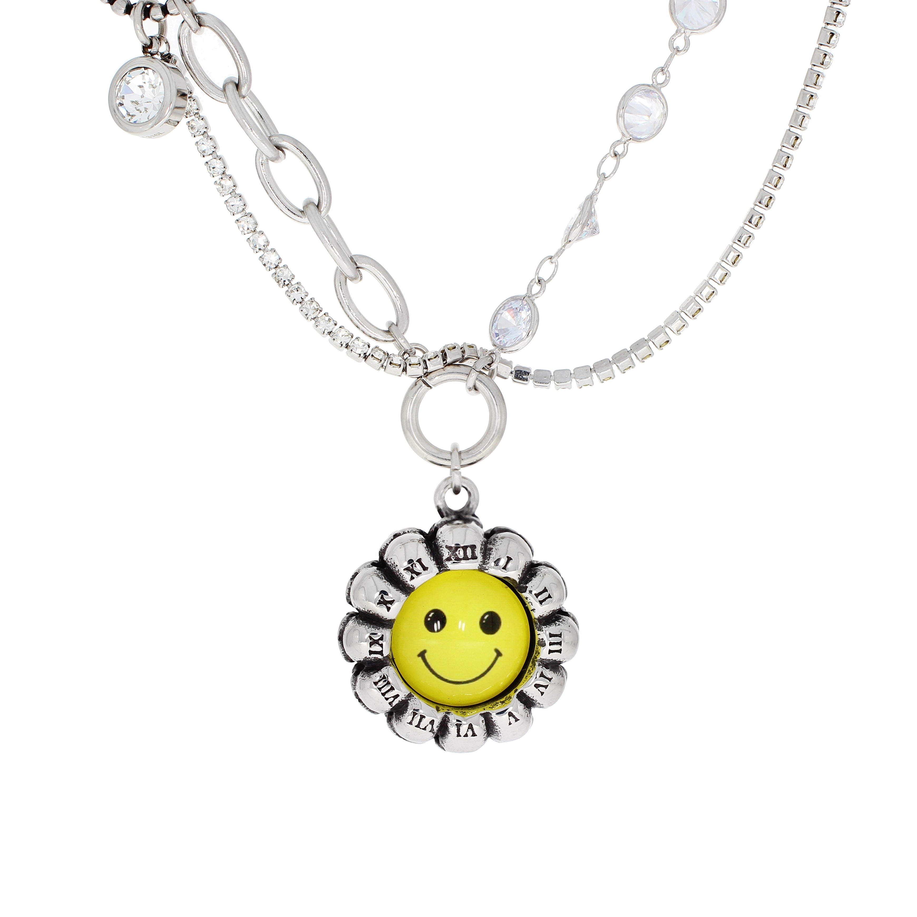 Yellow Skull Smile Necklace