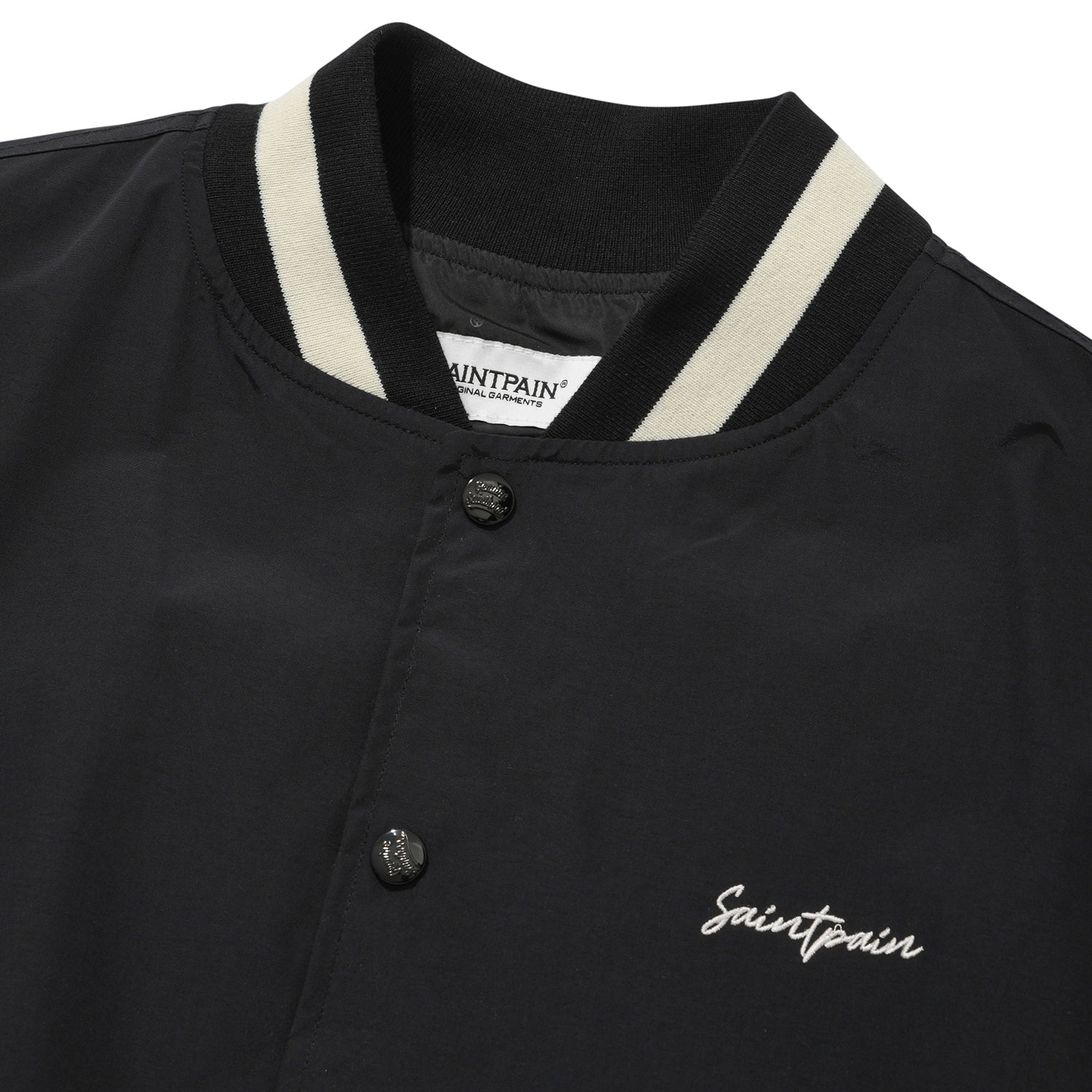 SP NYLON STADIUM JACKET-BLACK