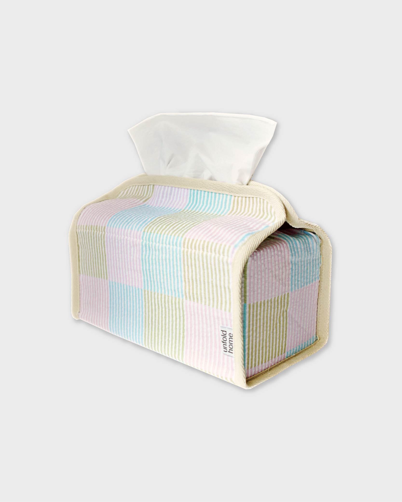 [unfold home] Patchwork tissue cover - Large (5colors)