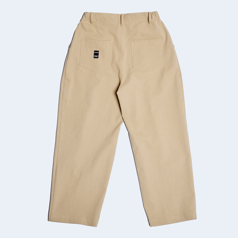 DAMP WIDE FIT ONE TUCK PANTS_BEIGE