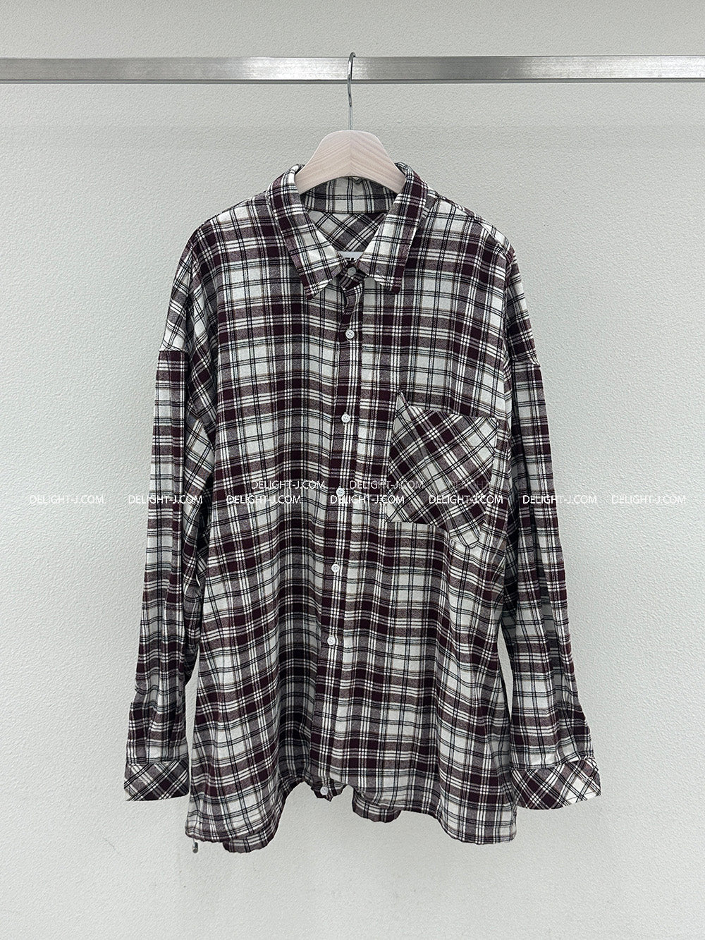 [UNISEX] String checkered shirt