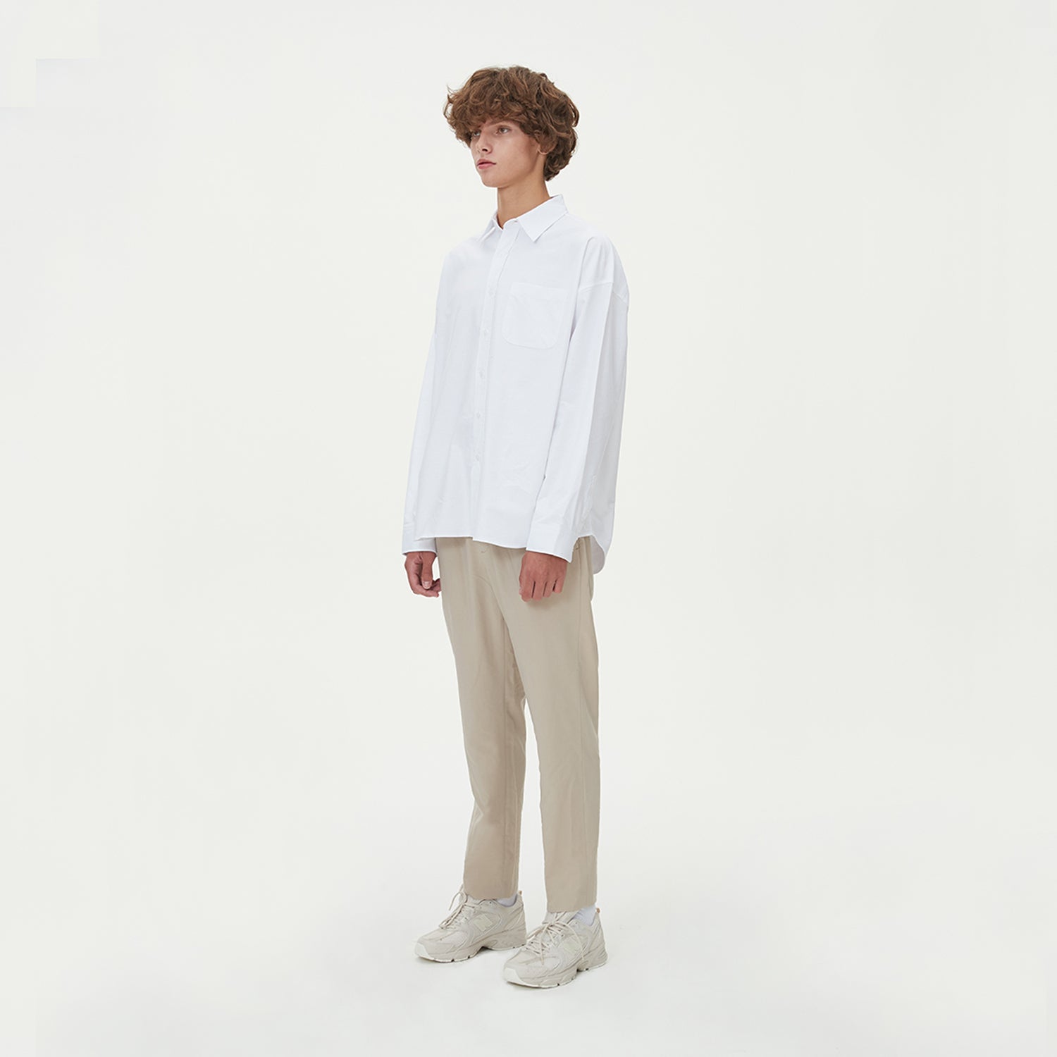 STANDARD OVER-FIT OXFORD SHIRTS_WHITE