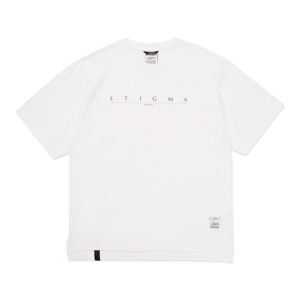 Serif Oversized Short Sleeves T-Shirts Black / White