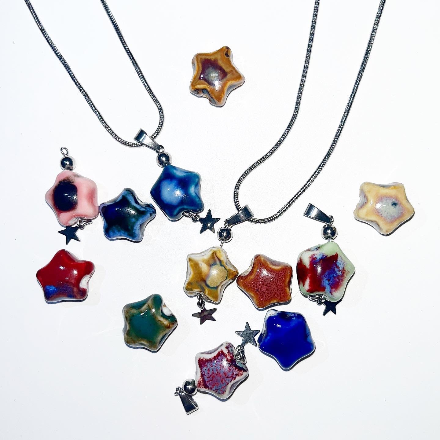 Fog star ceramic necklace (12color)