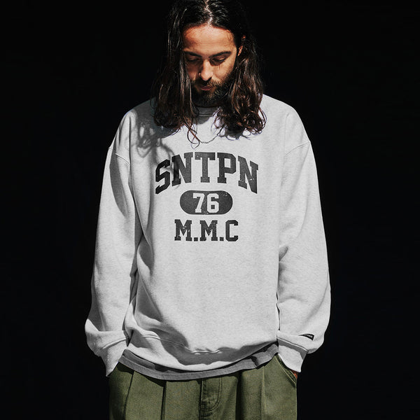 SP SNTPN LOGO CREWNECK-ASH MELANGE