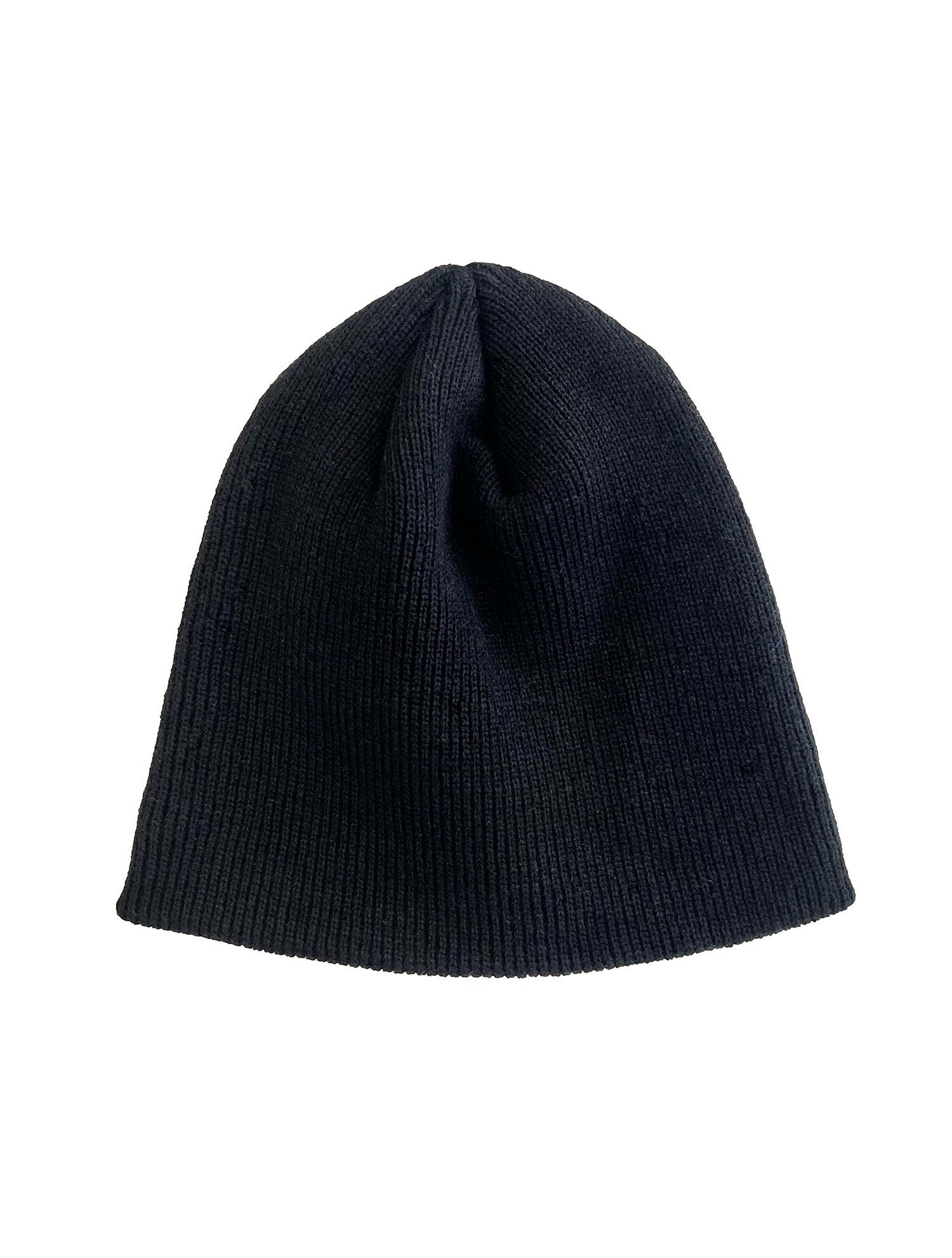 000 Logo Tag needlework Beanie / Black