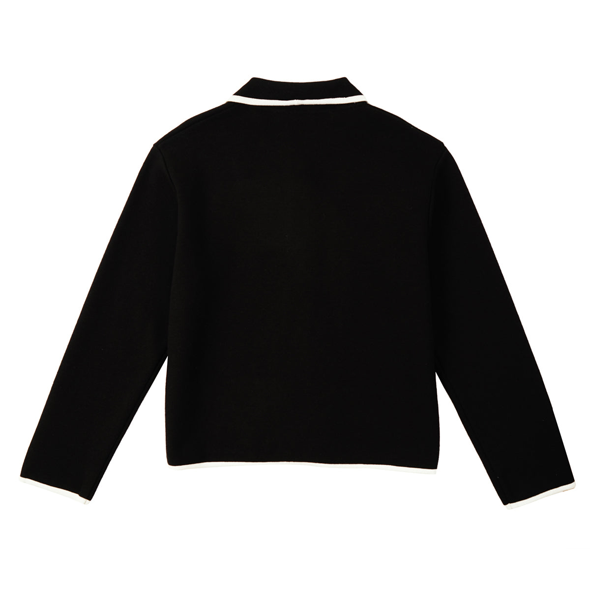 ラインニットジャケット / LINE KNIT JACKET_BLACK