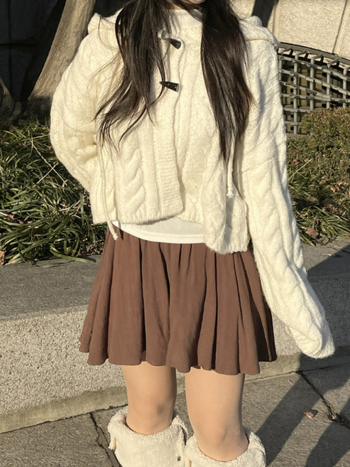 Tteokbokki hooded cardigan