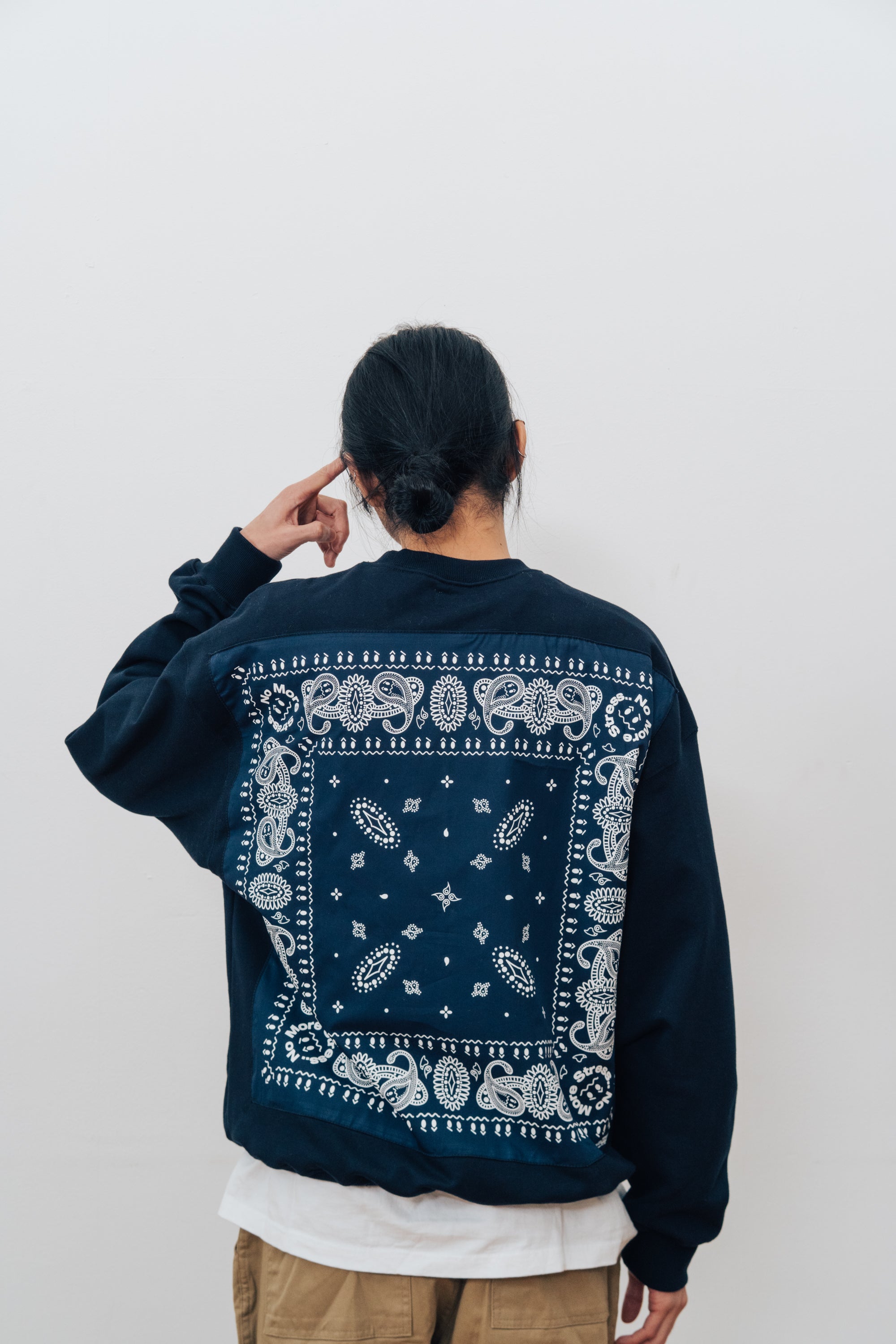 BANDANA CREWNECK NAVY