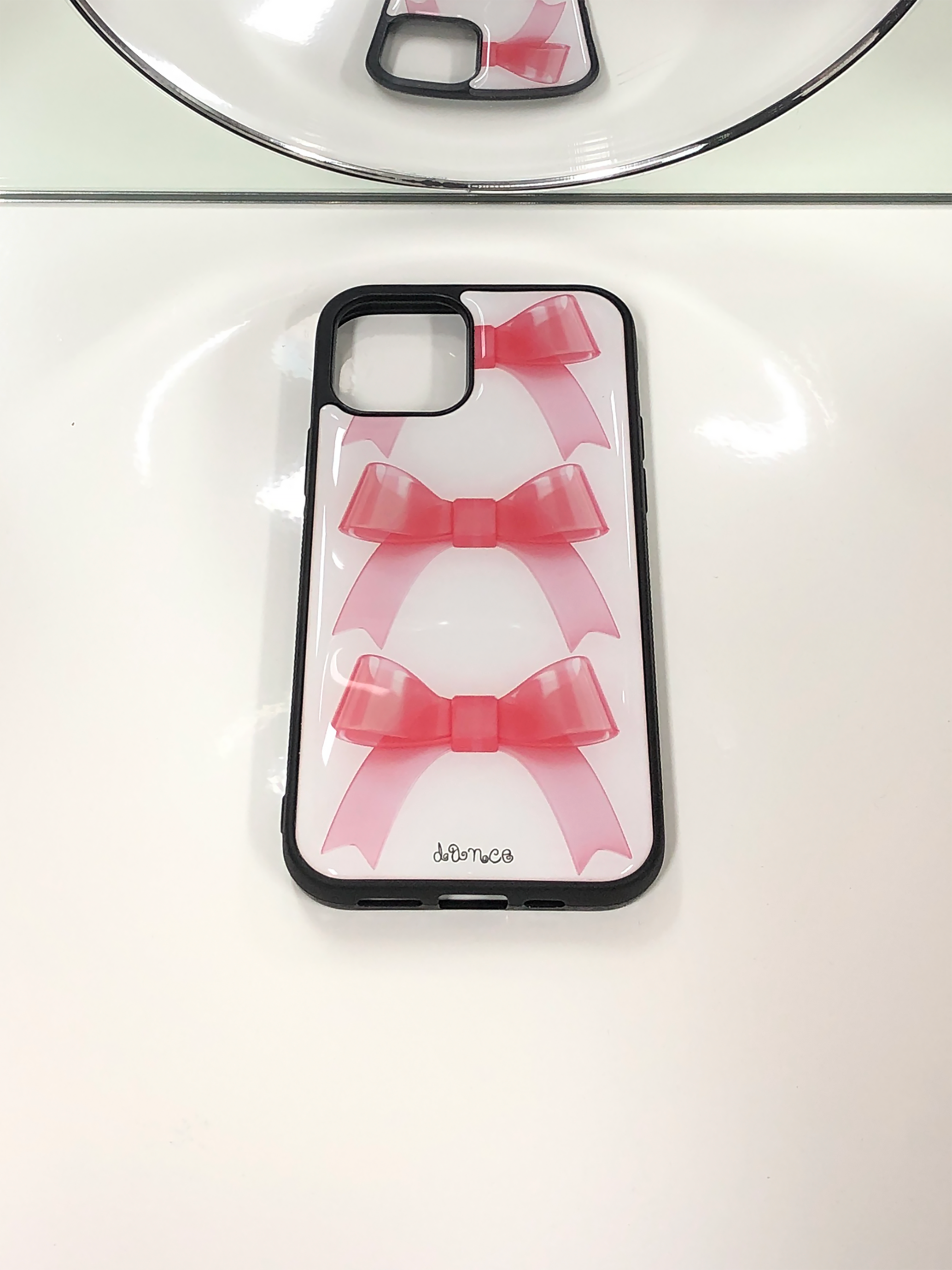 (CORAL) JELLY RIBBON EPOXY CASE