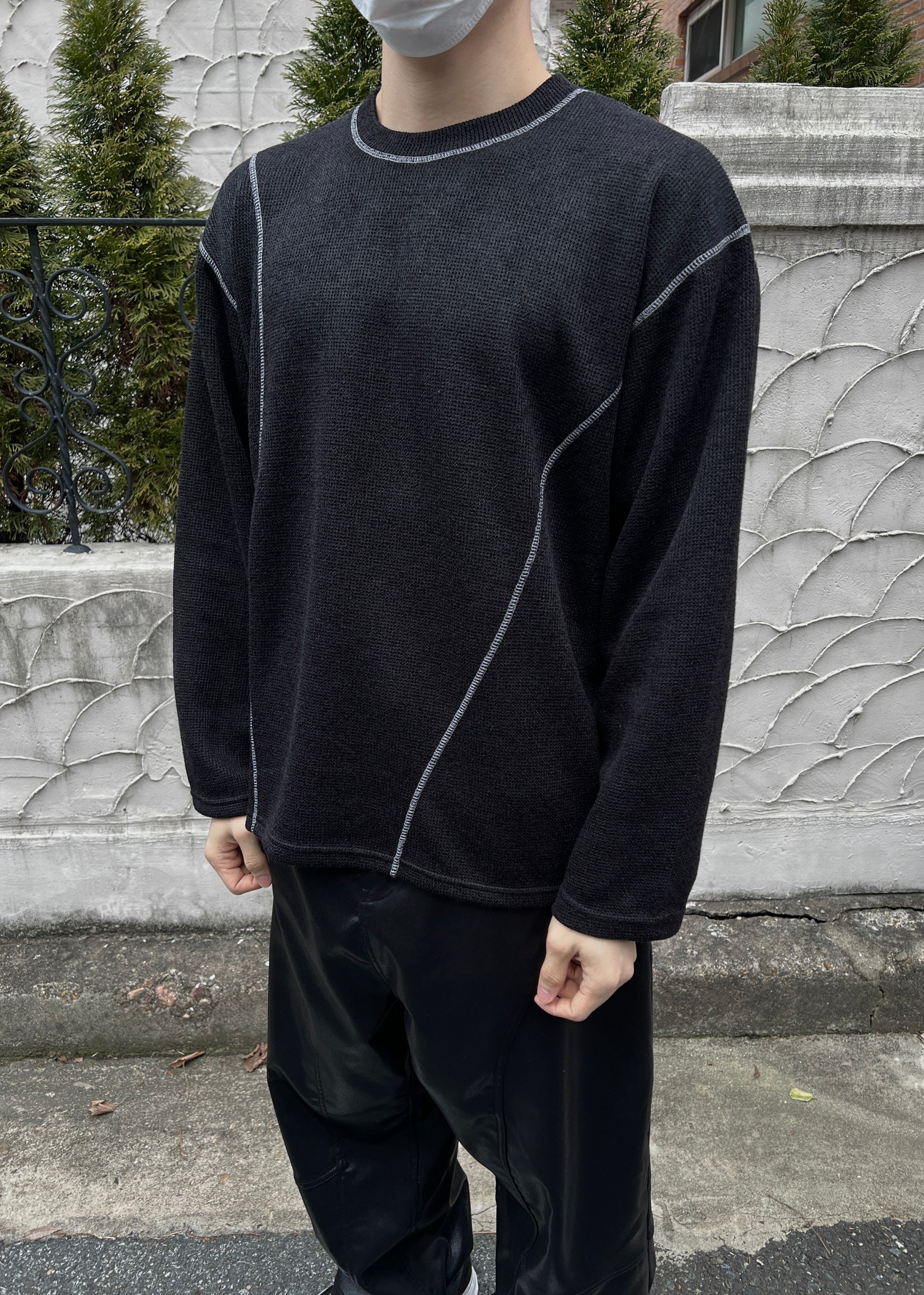 Line Stitch Long Sleeve(2colors)