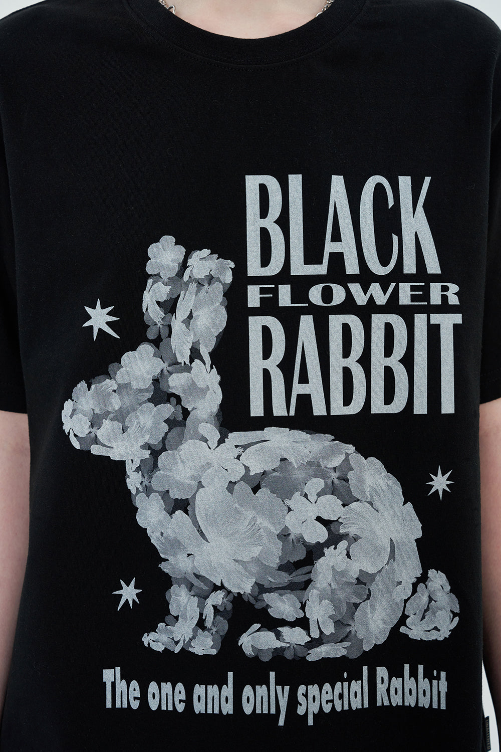 BLACK RABBIT T SHIRT