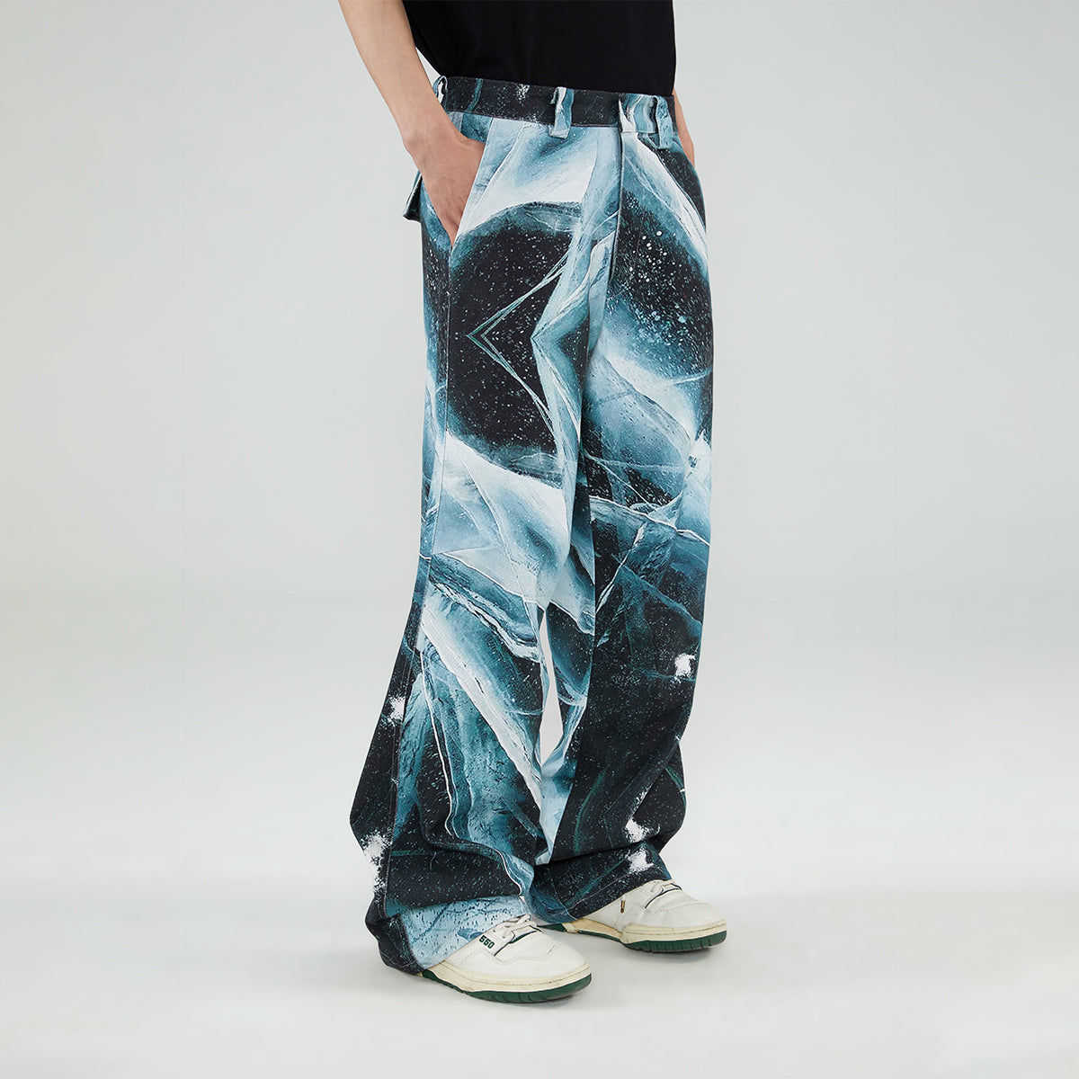 FMACM 23SS “Cooling Down” Ice Cube Full Print Straight Pants