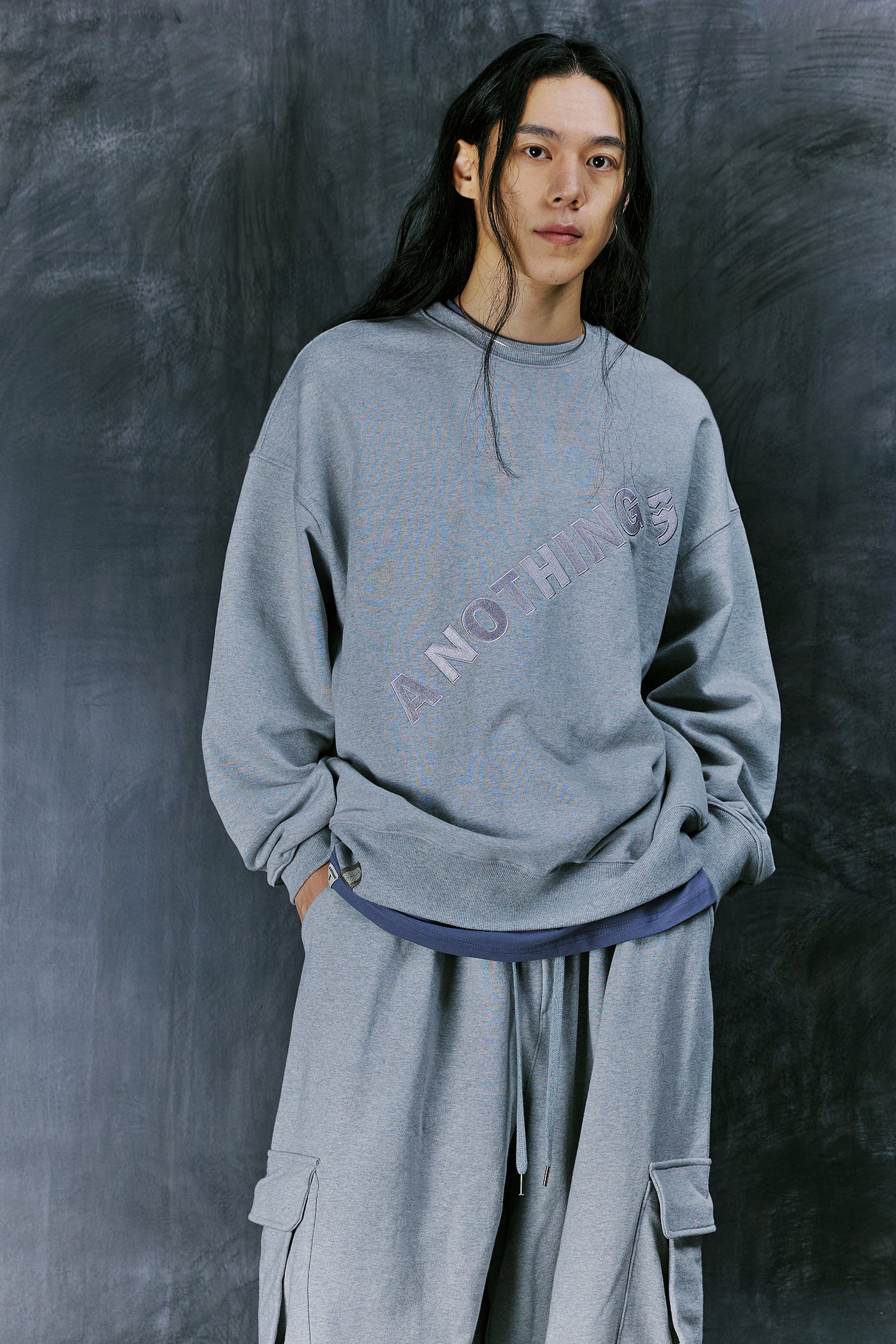 DIAGONAL-EMBROIDERY MTM (Gray)