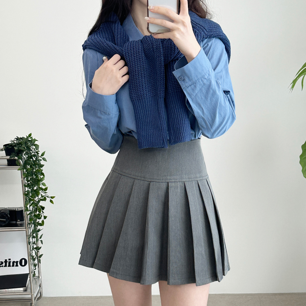 Cotton Basic Long Sleeved Shirt