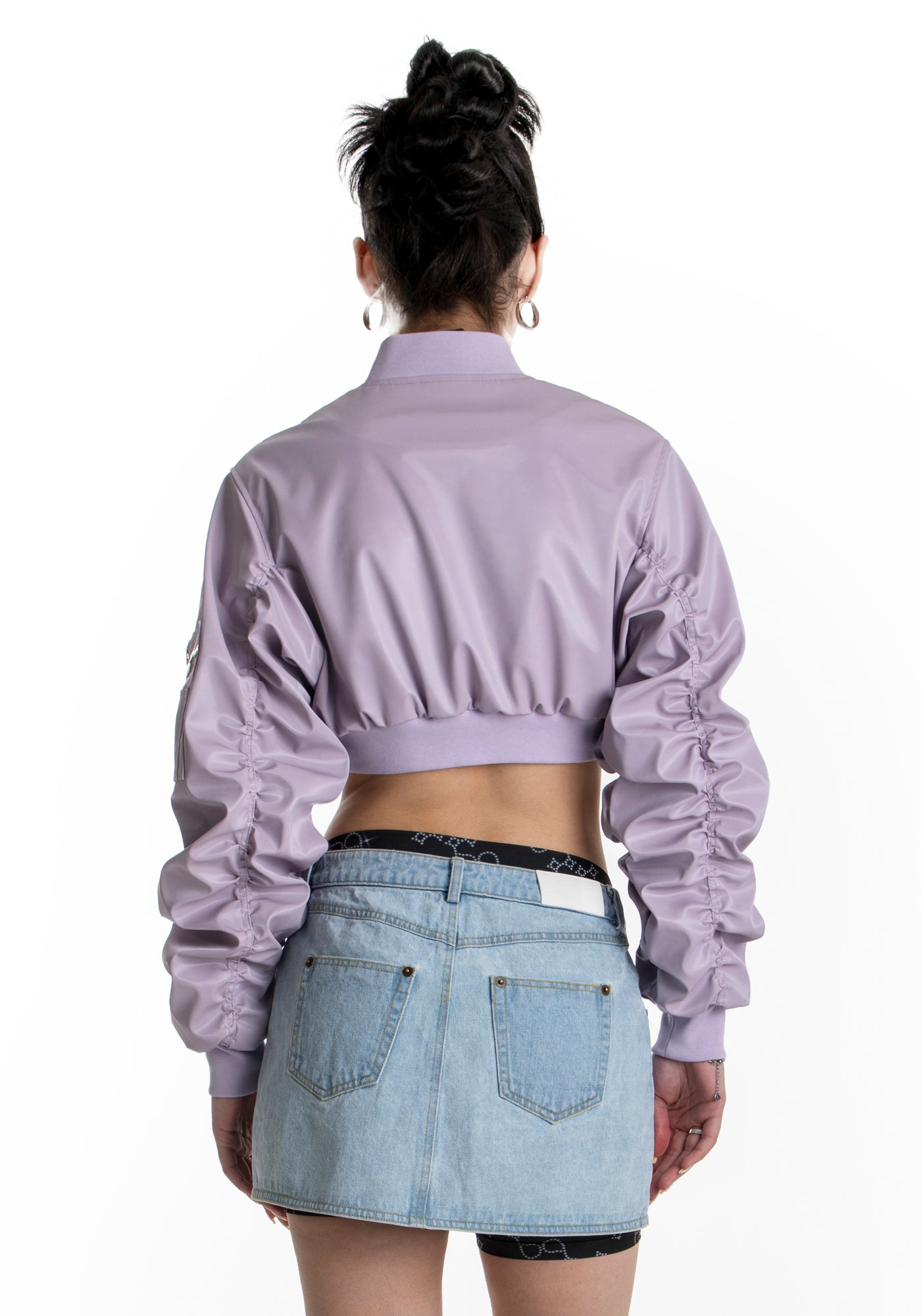 CROP BOMBER JACKET