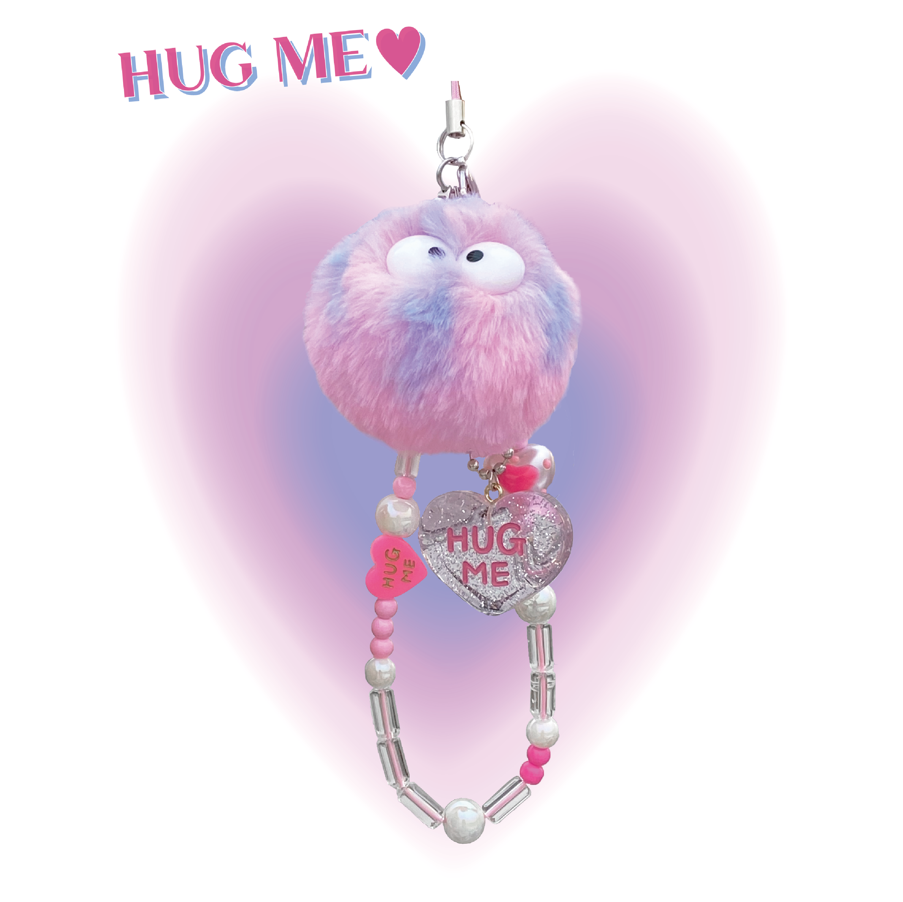 Hug Me biz phone strap keyring