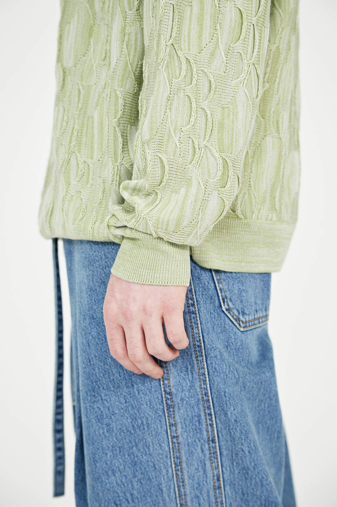 Net overfit knit (Lime)