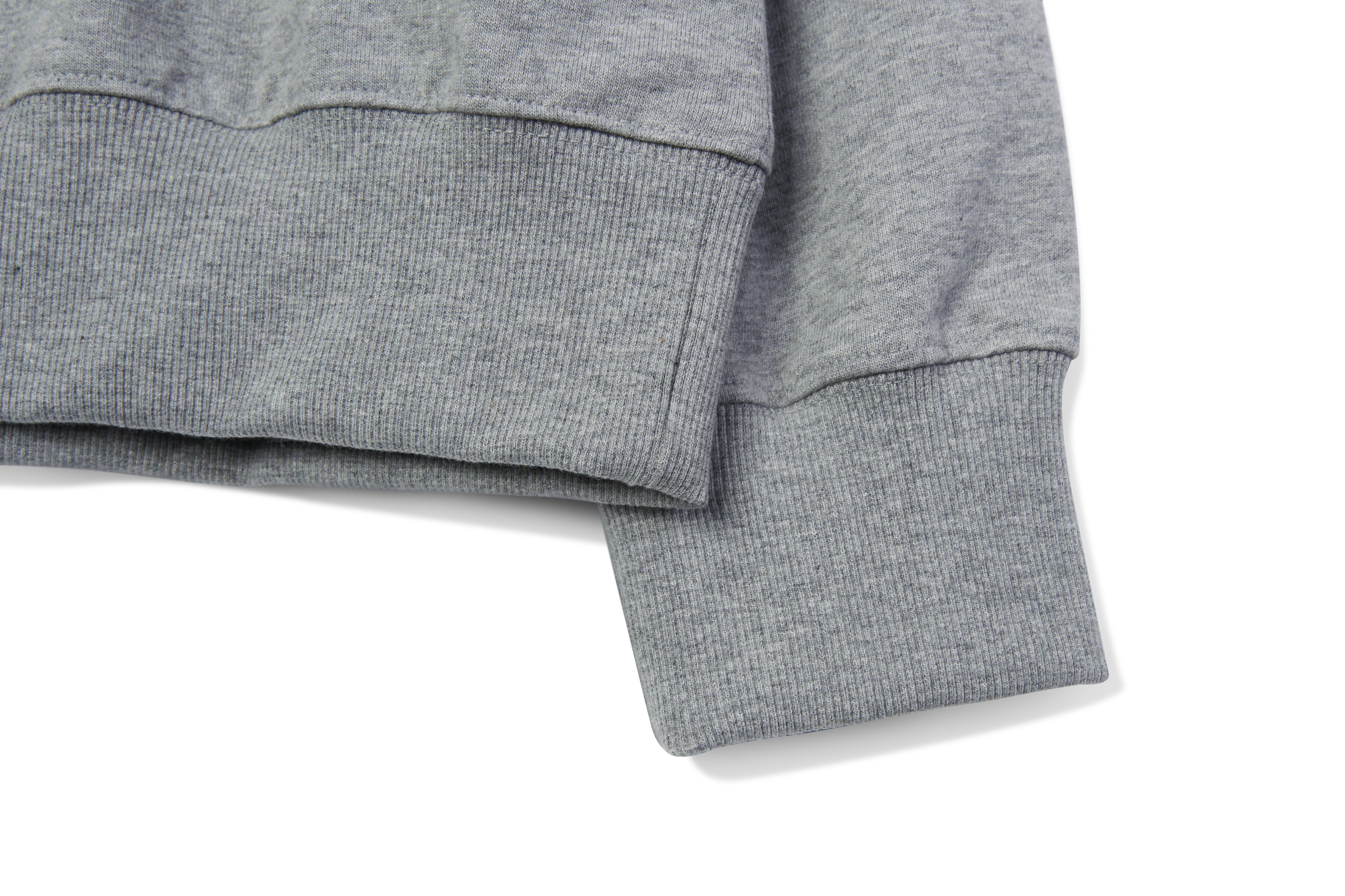 Sleeve Contrast Sweatshirt T60 Melange Gray