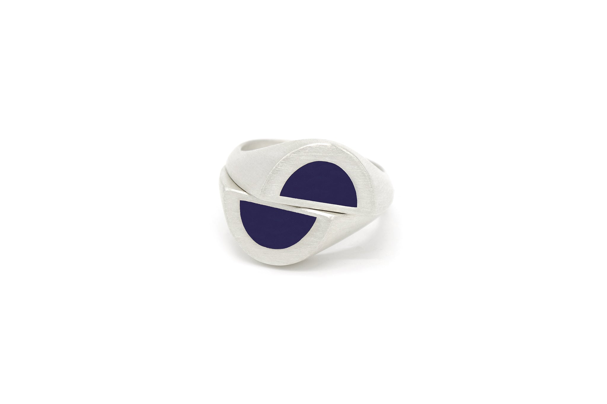 half signet ring 002 (blue)