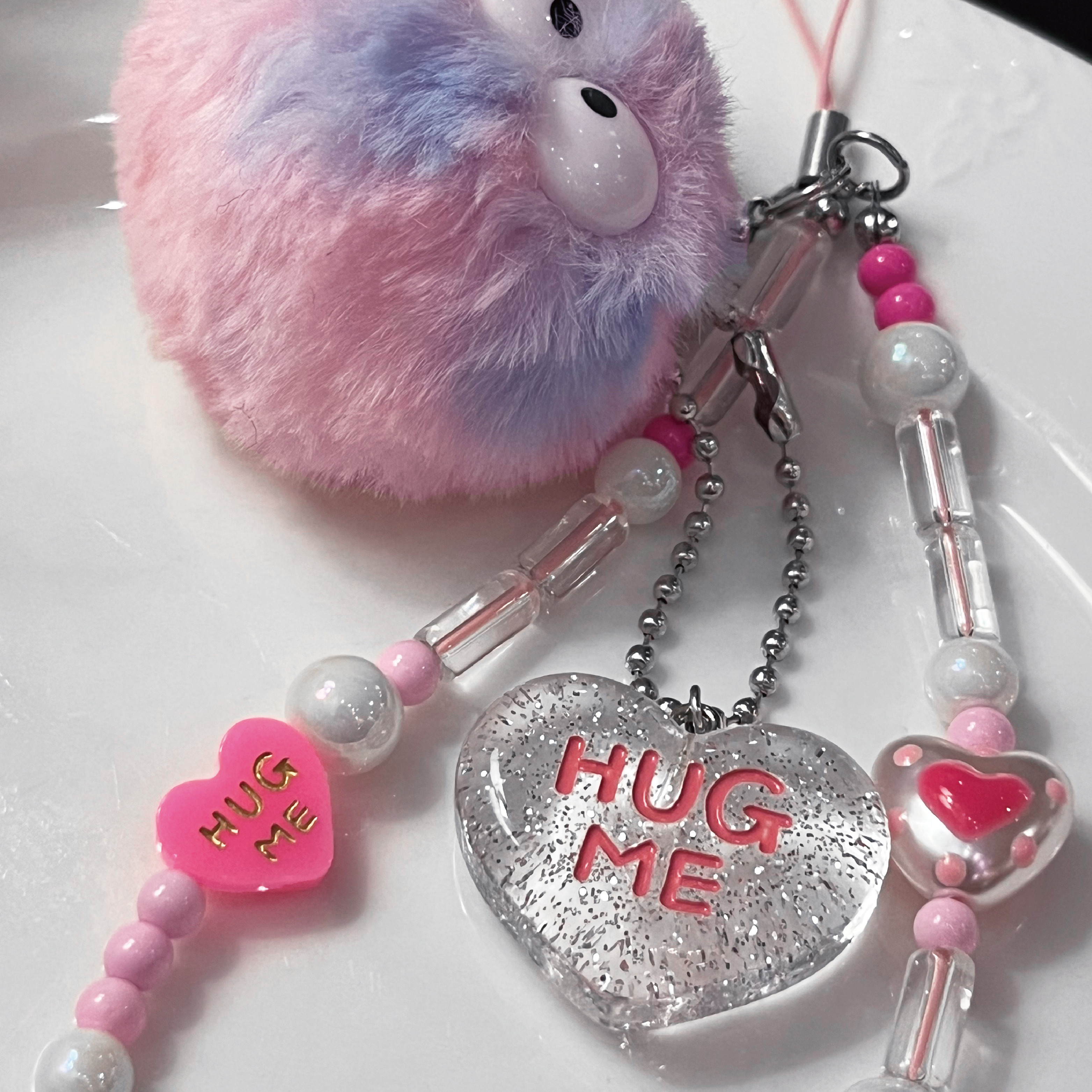 Hug Me biz phone strap keyring