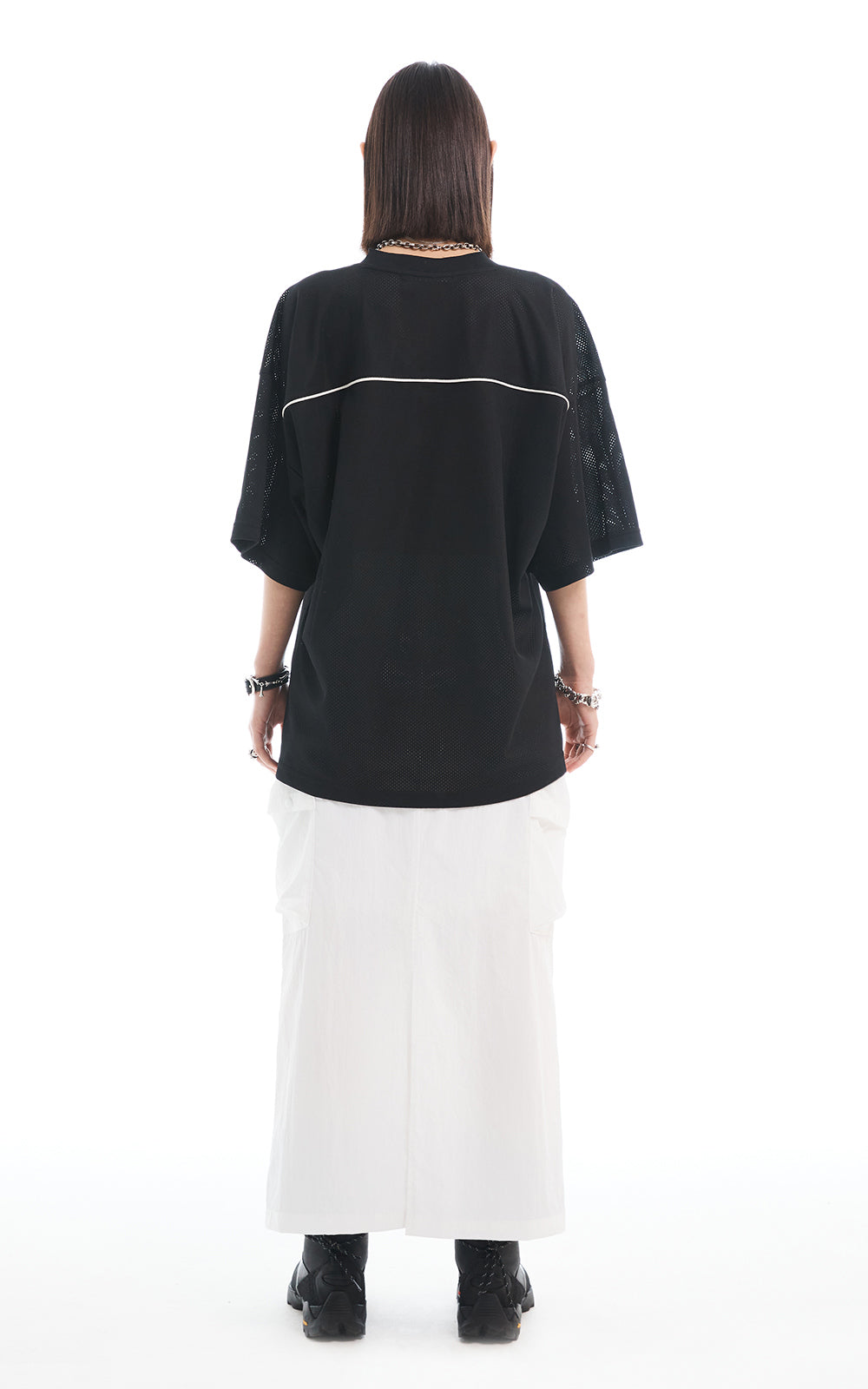 MESH JERSEY T-SHIRT_BLACK