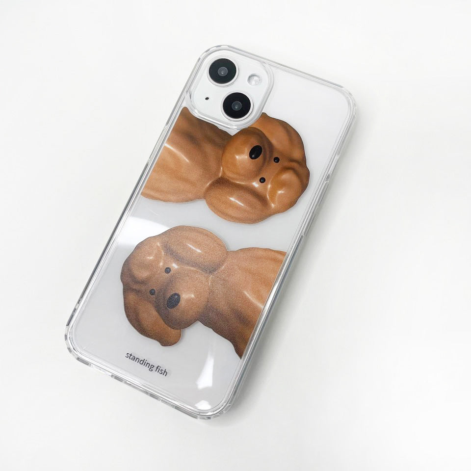 Poodle Phone Case (jell hard)