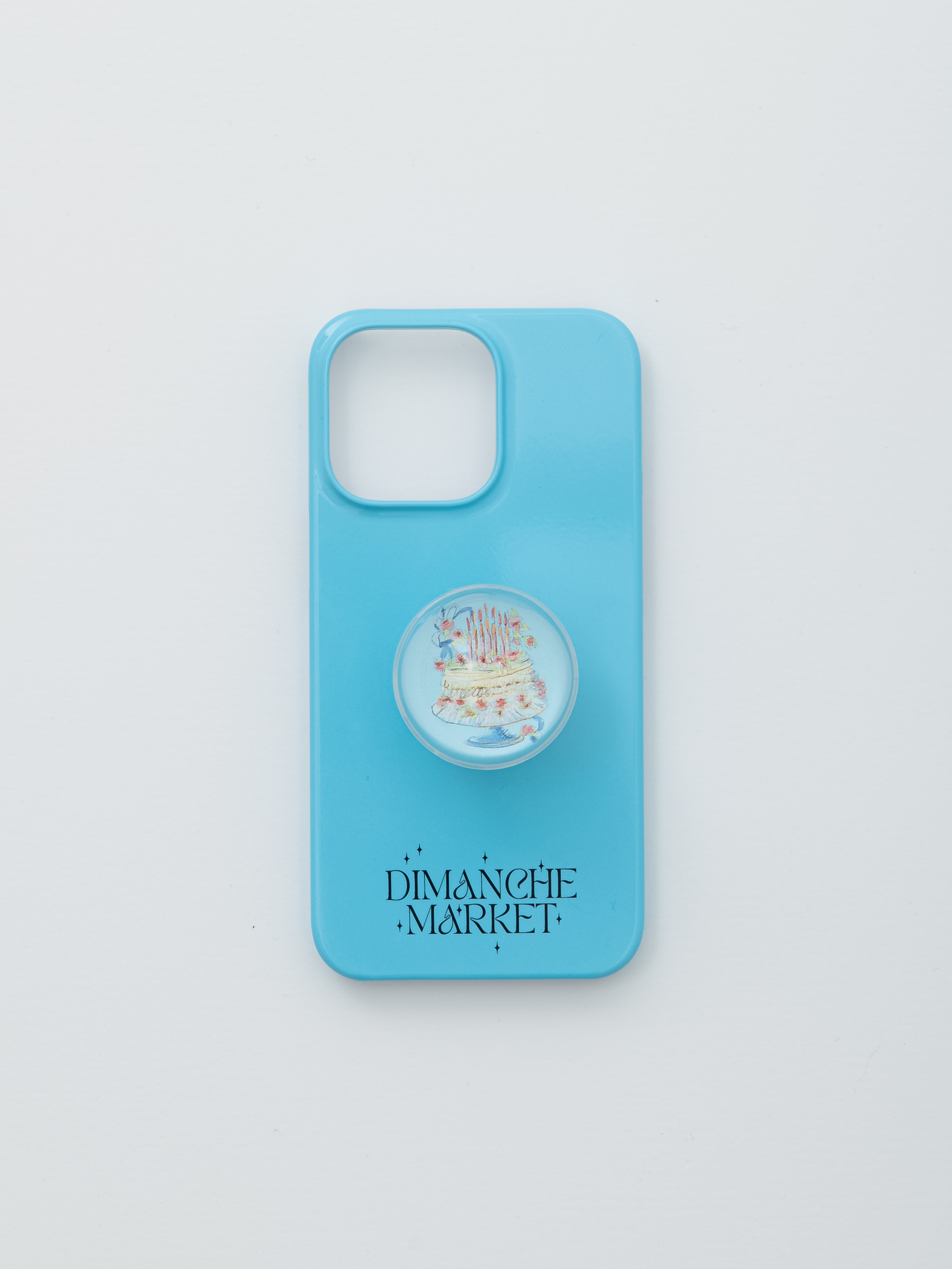 BLUE DIMANCHE LOGO CASE