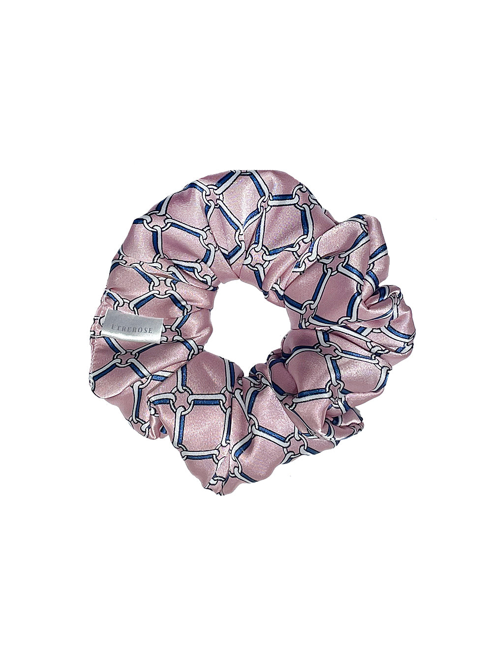 Chain Printing Satin Hair Scrunchie (3color)