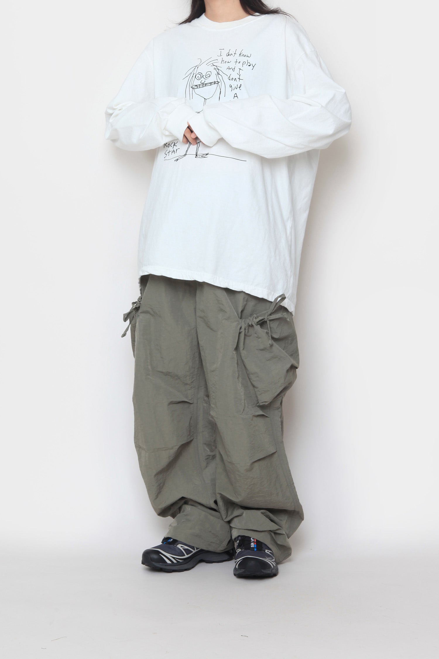 Shirring Pocket Cargo Pants