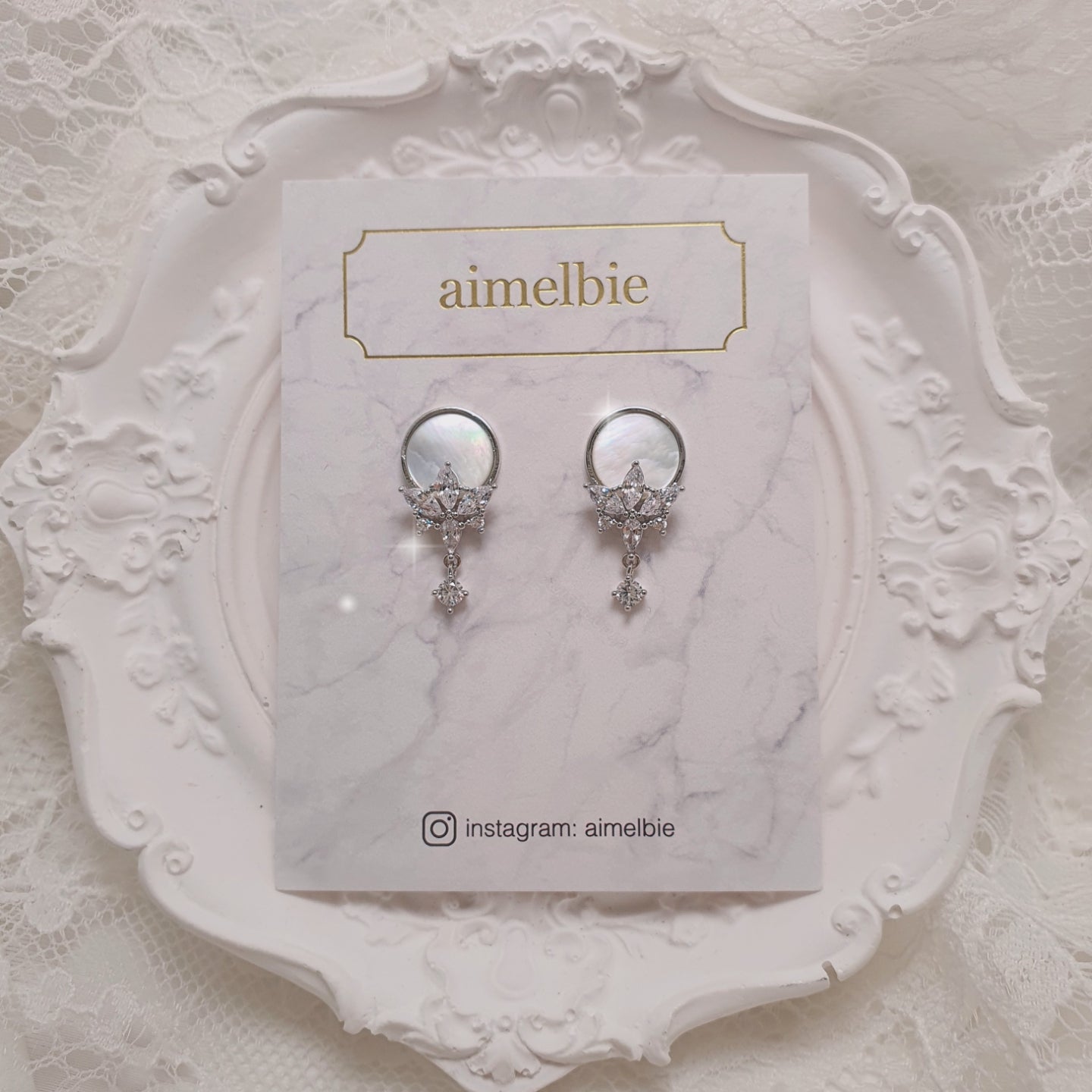 Angelic Mother of Pearl Piercing - Silver