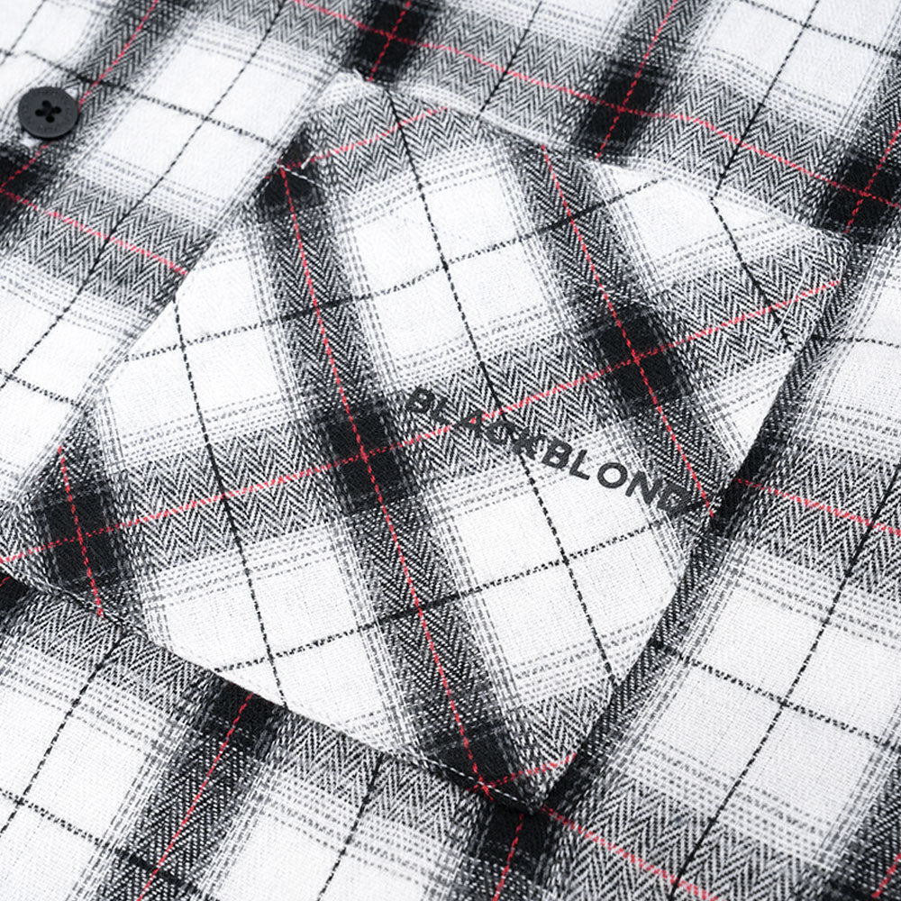 BBD Classic Logo Layered Check Shirt (White)