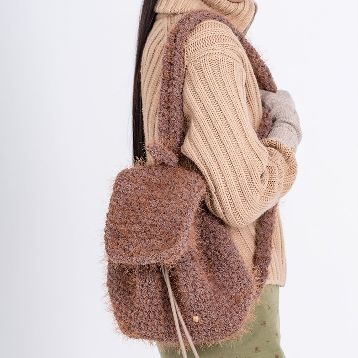 BOUCLE KNIT BACKPACK