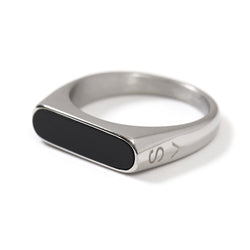 horizontal onyx ring