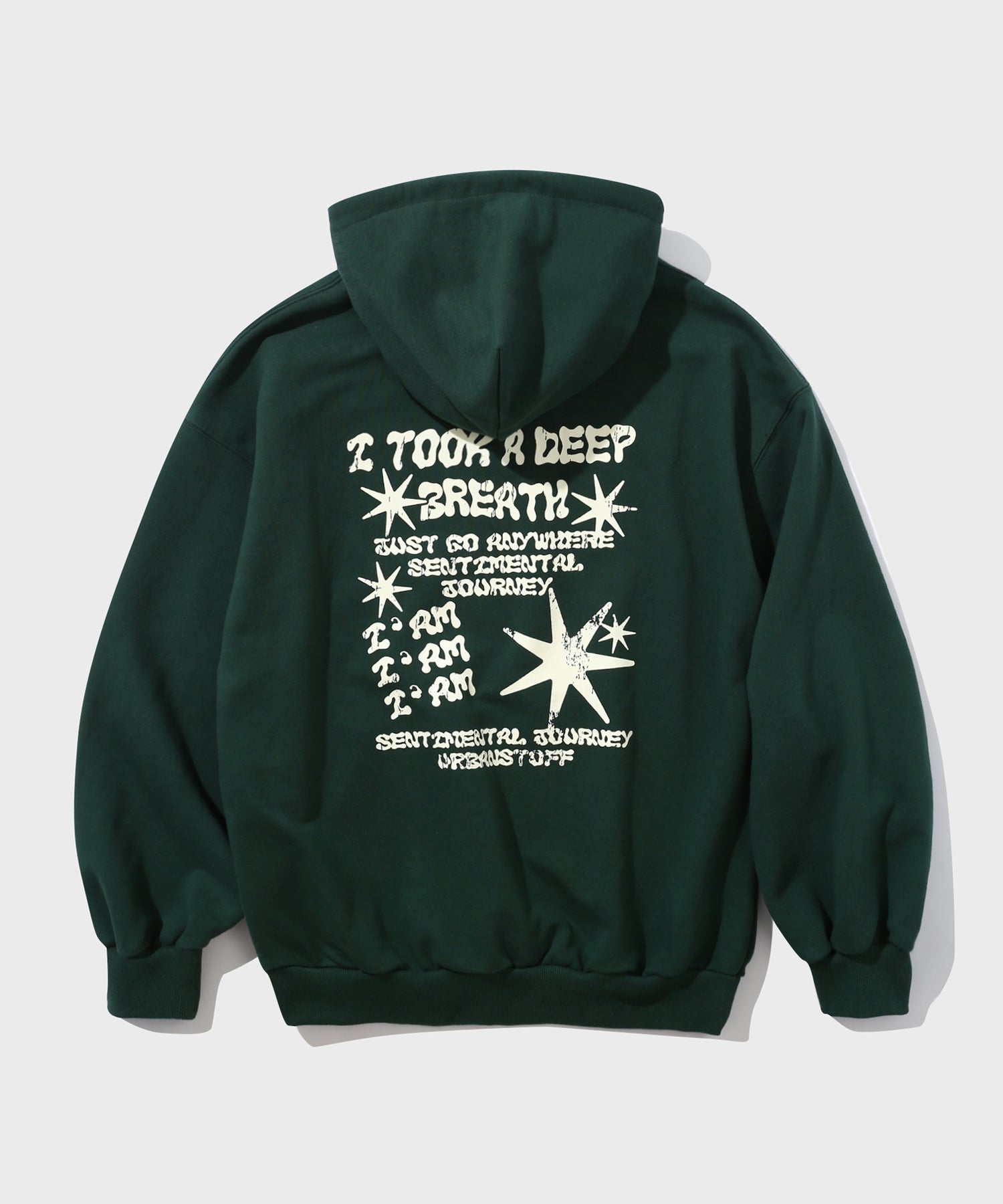 One Script Hoodie (Deep Green)