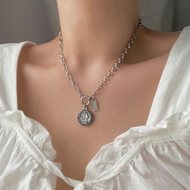 ezs Peso Coin Two Way Necklace