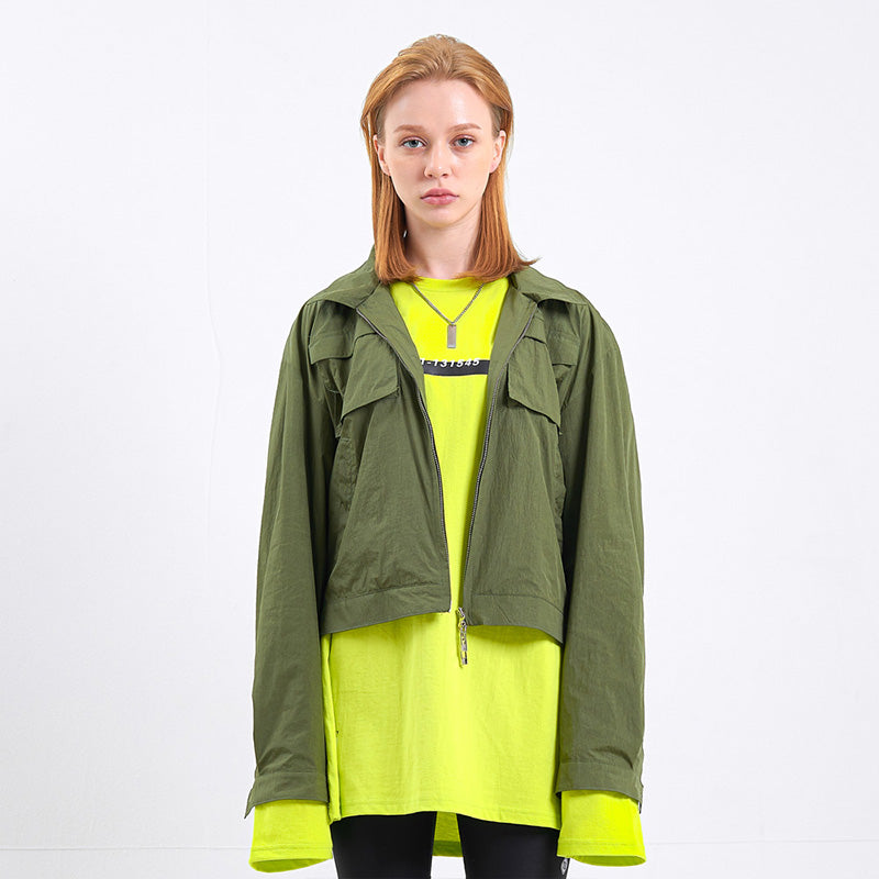 LAMODE OVERFIT SCAR CROP JACKET