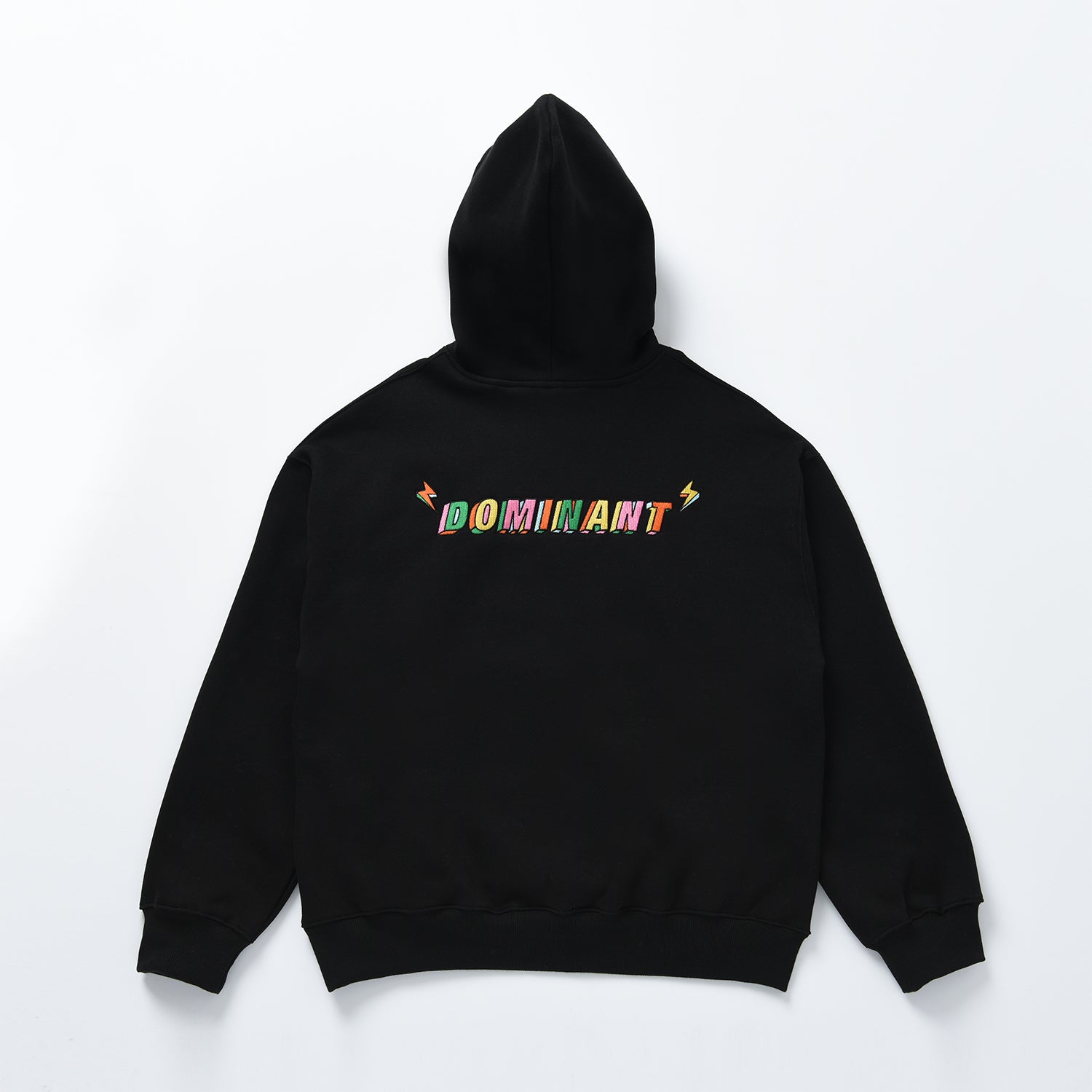 Dominant Cloud Embroidery Dried Hoody_BLACK