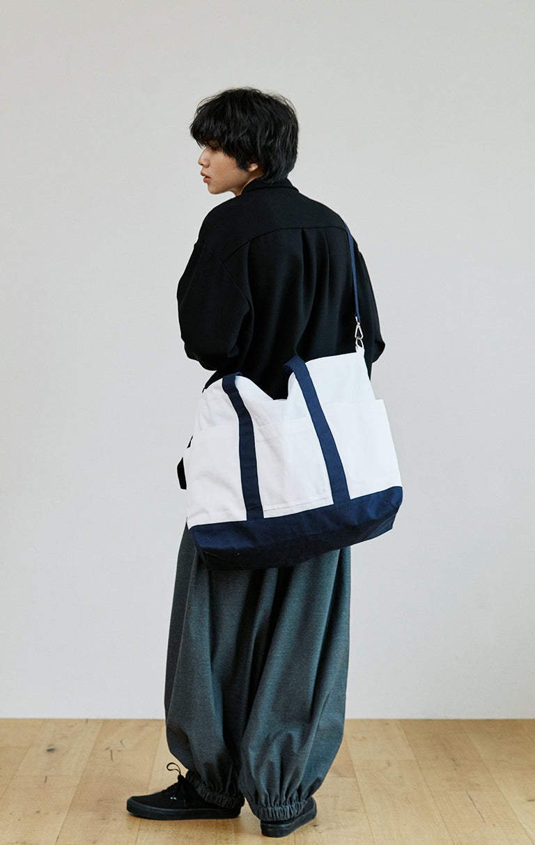 unisex canvas bag white