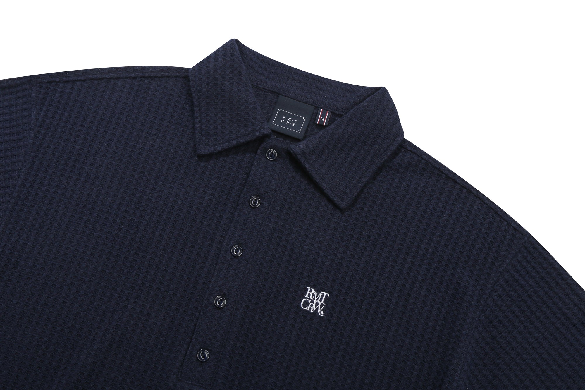 RECENT BUTTON KNIT POLO_NAVY