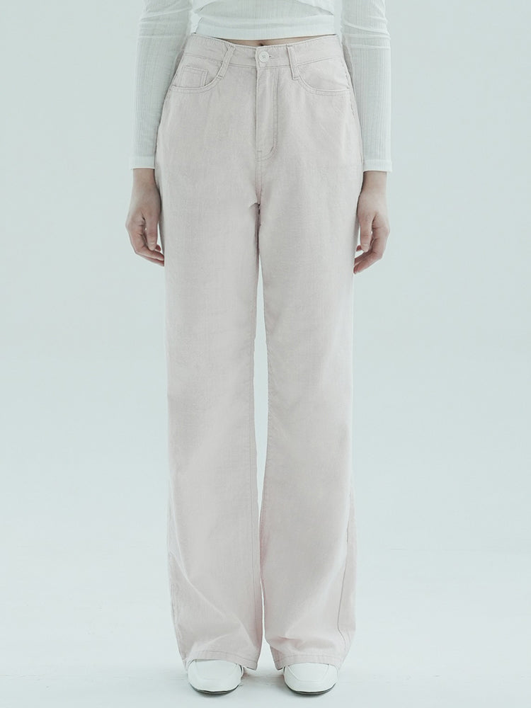 W1010 LINEN WIDE PANTS_PINK