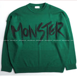 14 Hand Printing Monster Round Knit (4color) (4646494240886)