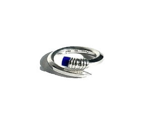 Linning Ring Silver lapis lazuli