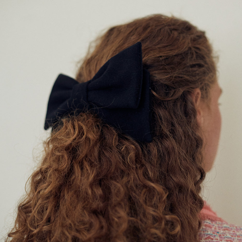 Wool Ribbon Hair Pin