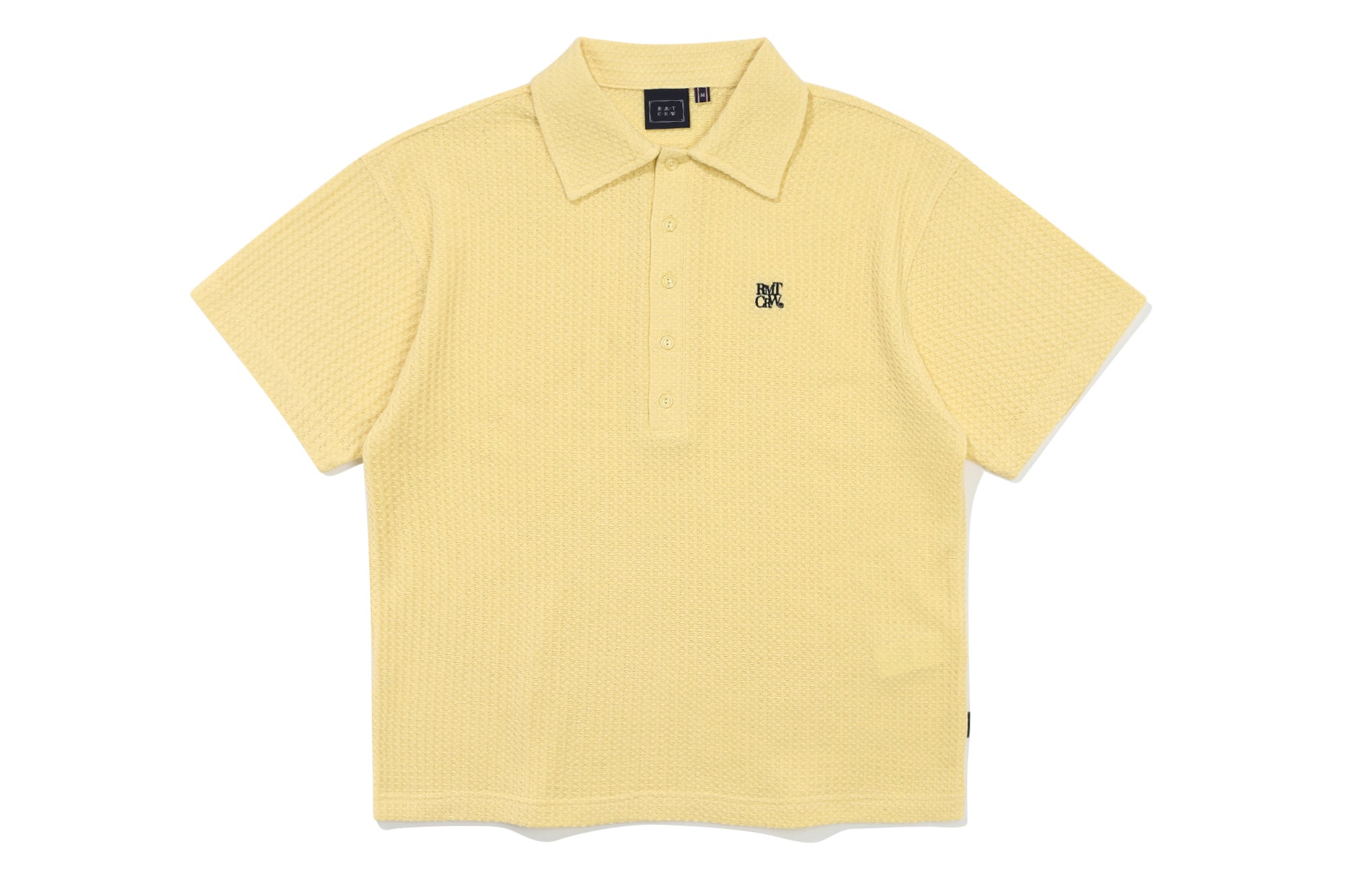 RECENT BUTTON KNIT POLO_LIGHT YELLOW