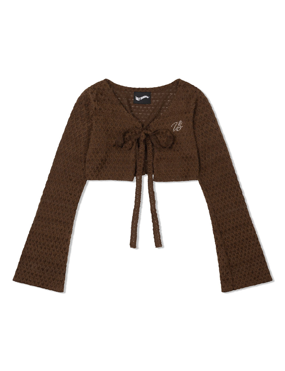 THREE SET LACE KNITWEAR(BROWN)