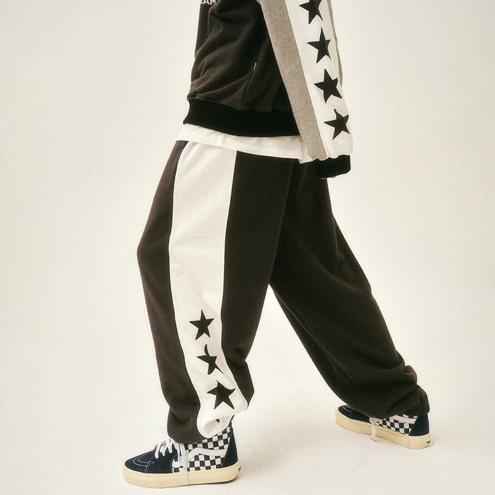 Grand prix star oversize sweatpants_charcoal