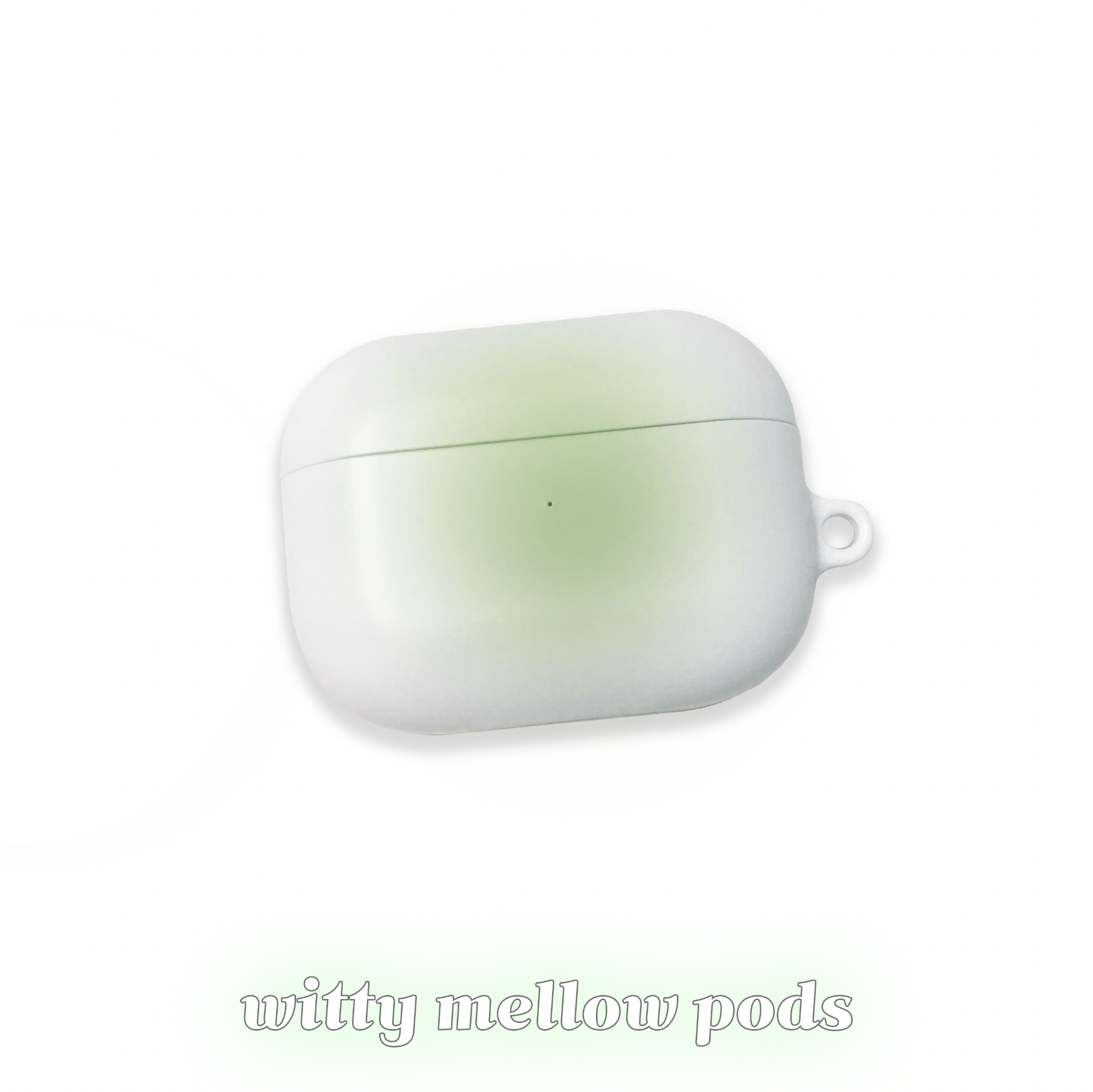 witty mellow airpods case (green)