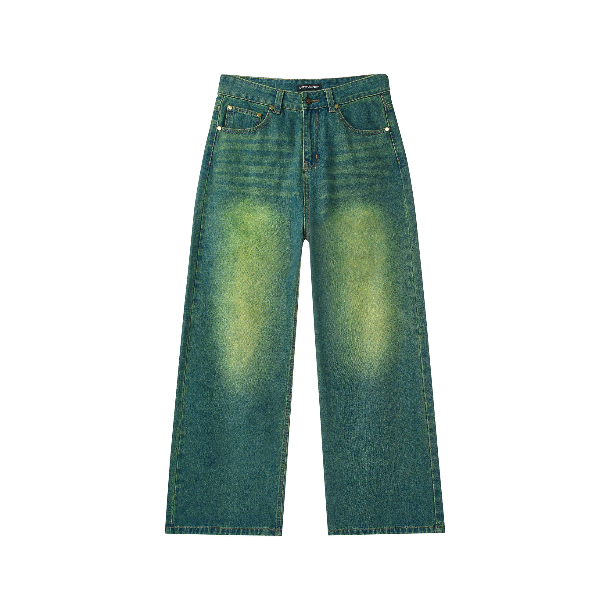 DirtyCoins Baggy Jeans - Green Wash