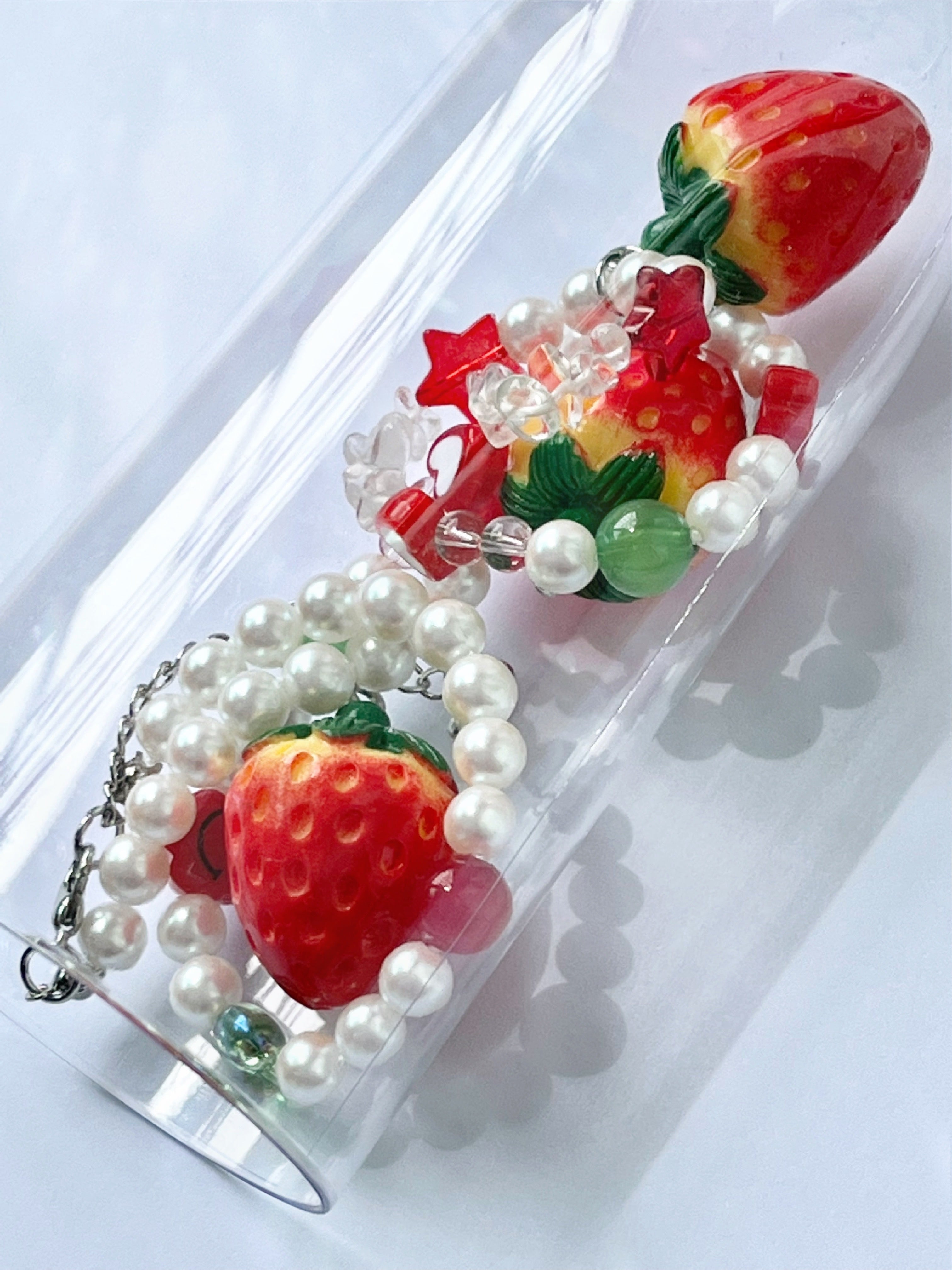 [STAYC sumin/Rocket Punch Juri] MADE strawberry red Necklace